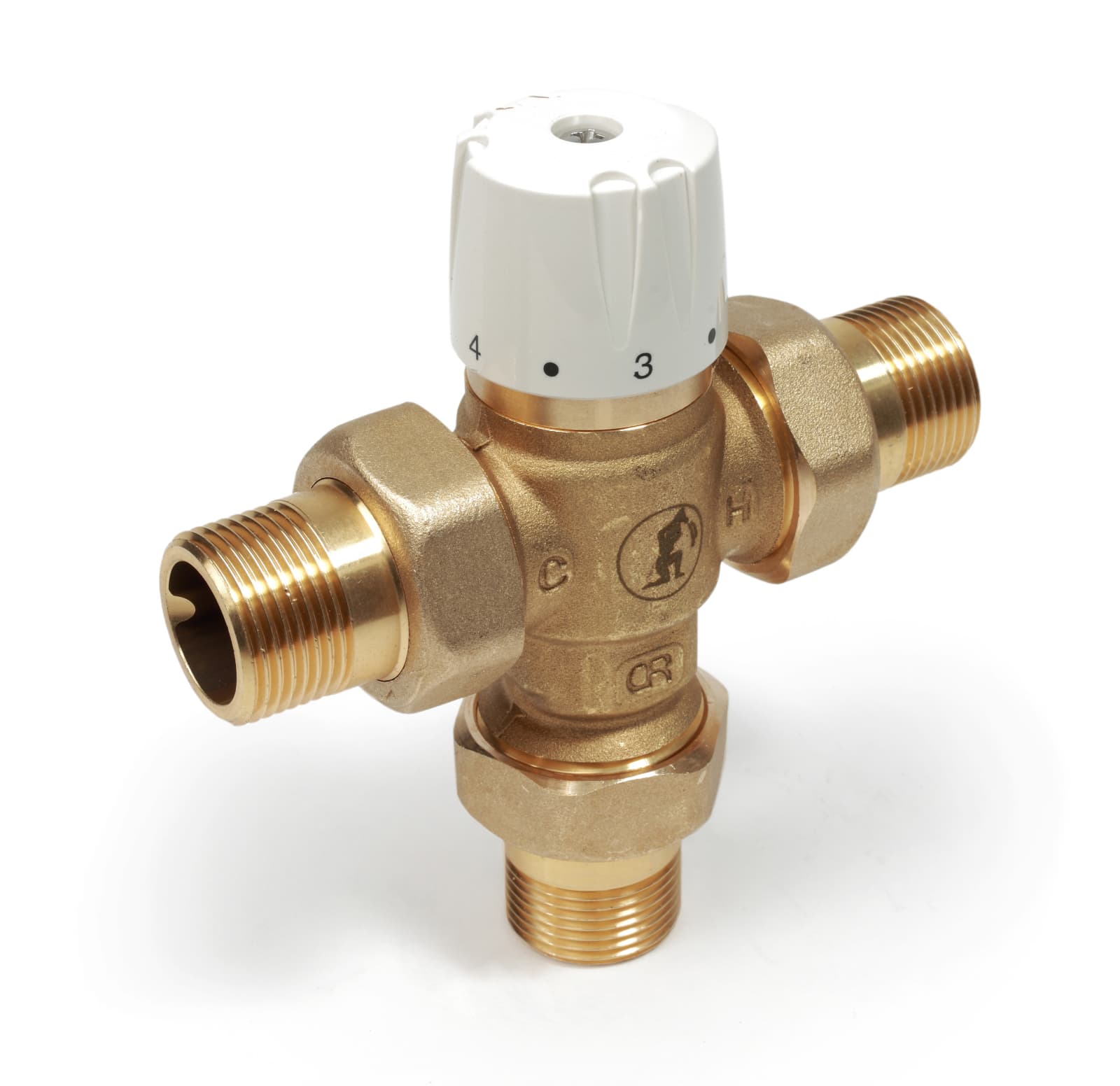 Valva termostatica Giacomini R156Y224, 1 - 3 4 , filet interior exterior, alama, 30-65 C, functie anti-oparire, pentru instalatii de apa calda