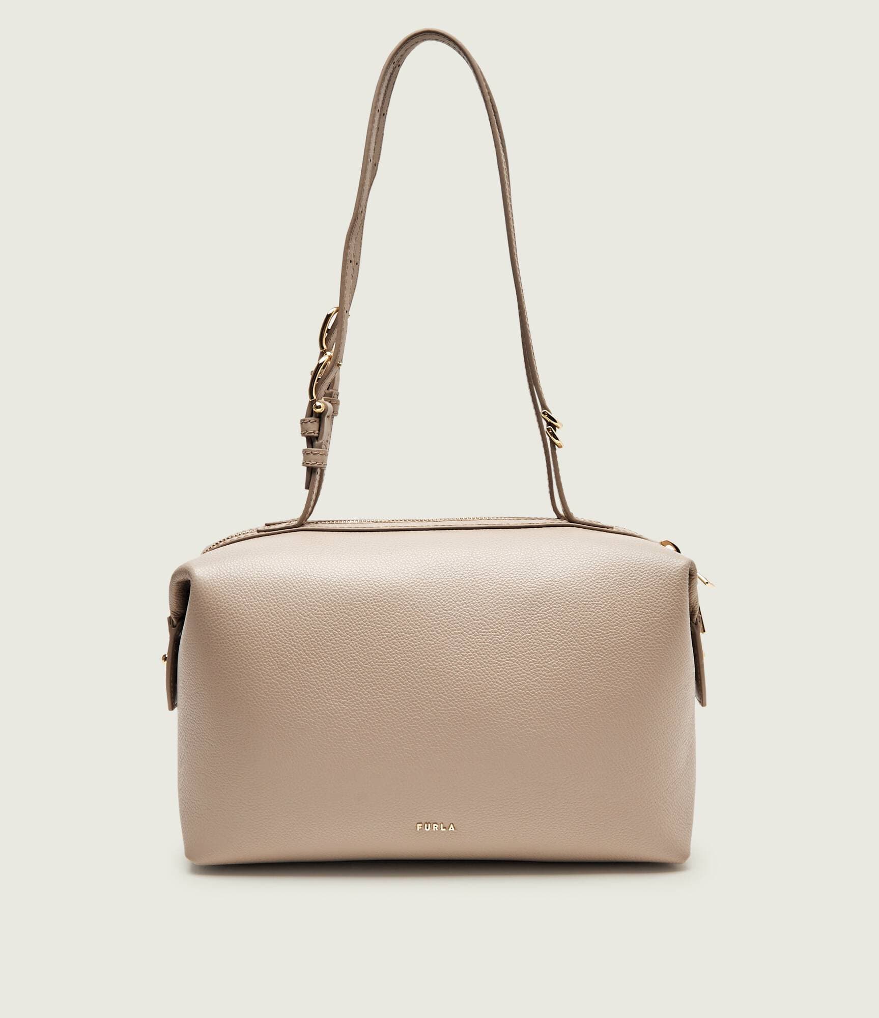 Furla De piele geantă pe umăr FURLA DOUBLE