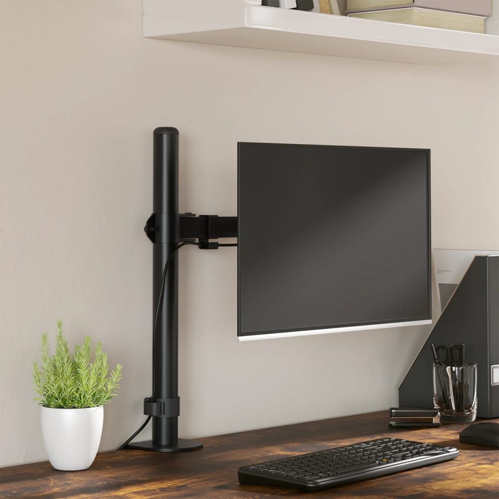 Gossi suport de perete pentru monitor vesa 75/100 mm, negru, otel