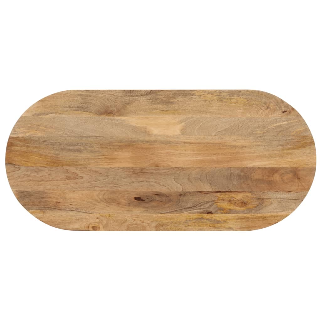 Gossi blat de masa oval, 100x40x3,8 cm, lemn masiv de mango