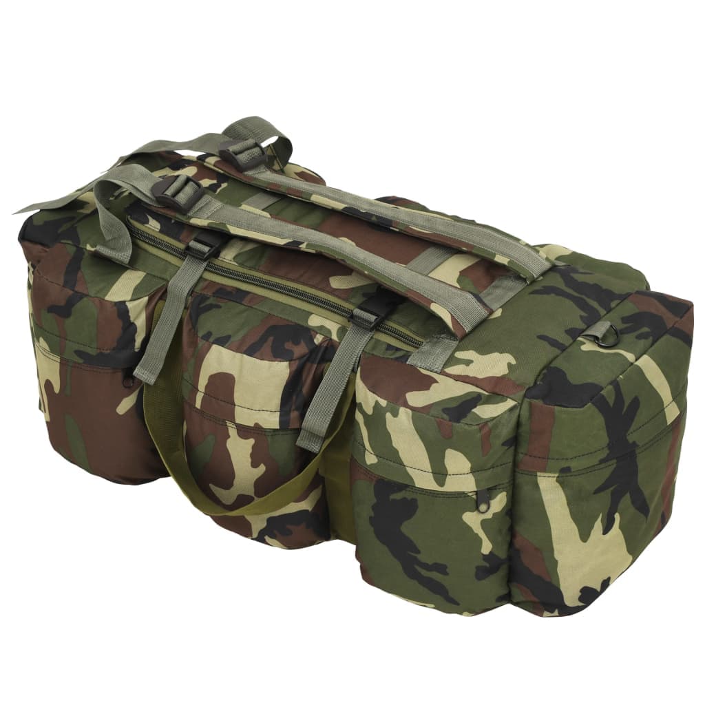 Gossi geanta 3-in-1 in stil militar, 90 l, camuflaj