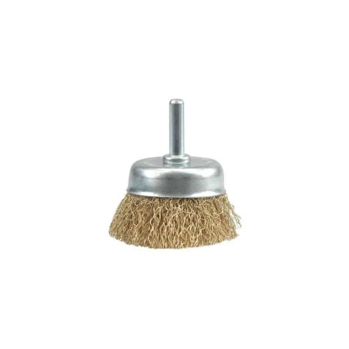 Perie cupa din sarma cu tija 75mm pentru bormasina si curatare metal Cod: 06988