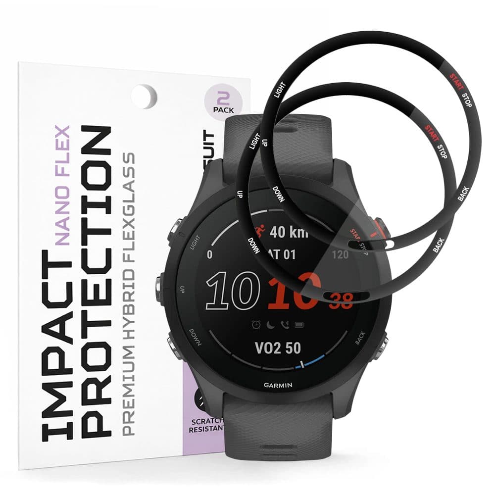 Techsuit Nano Flex, Garmin Forerunner 255 / Forerunner 255 Music, 2 bucăți, negru