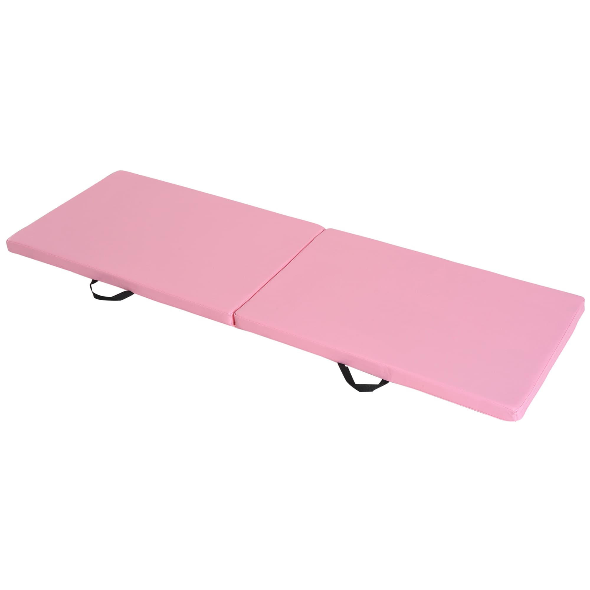 HOMCOM Covoraș de Gimnastică Pliabil și Antiderapant 180x60x5 cm Roz | Aosom Romania