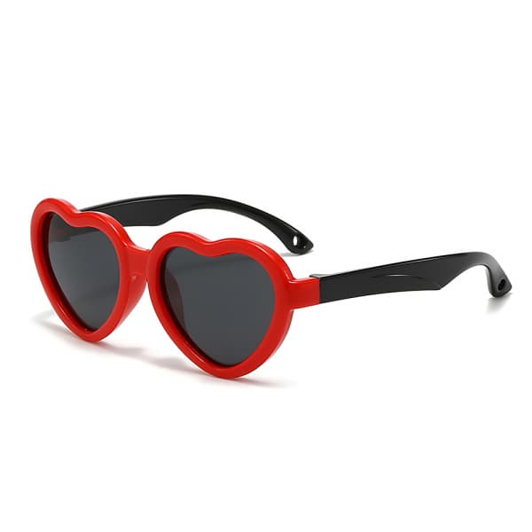 Ochelari De Soare Copii Techsuit 23070, Polarizati, Protectie UV, Negri Rosii
