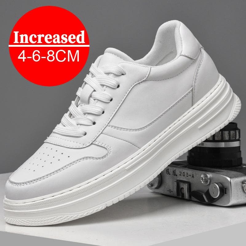 Pantofi de ridicare pentru bărbați pantofi cu lift pentru creșterea înălțimii branț 8 cm pantofi mai înalți pentru bărbați modă liberă