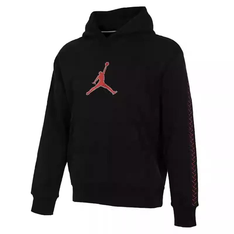 Hanorac cu Logo Jordan MVP Mânecă Lungă Casual Bărbați topuri Negru FN6353-010 cm