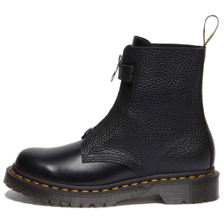 Dr.. Martens 1460 Ghete din Piele cu Fermoar Frontal cu Șireturi Negru Adidași Femei 32054001 cm