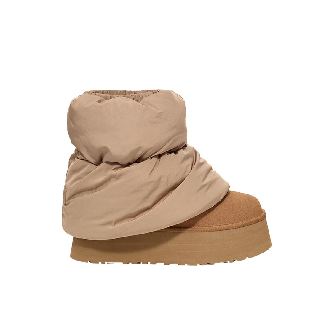 UGG Classic Mini Dipper Puffer Amforă Castaniu Adidași Damă Maro 1158275-AHS cm