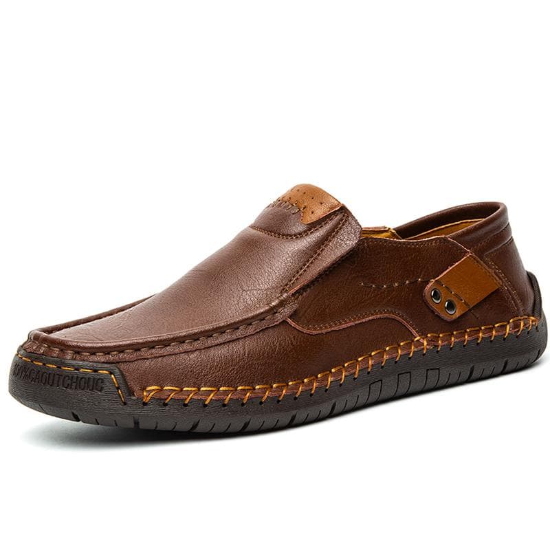 Pantofi casual pentru bărbați din piele naturală, lucrați manual Mocasini confortabili și respirabili, pantofi de afaceri pentru bărbați,