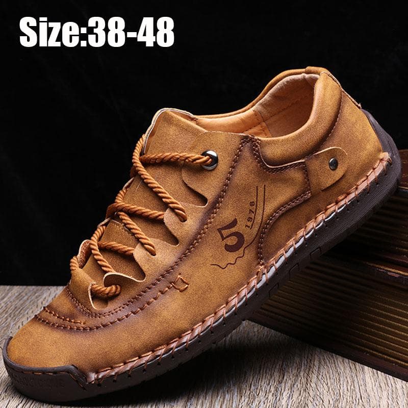 Mocasini pentru bărbați Dimensiune mare 38-48 Pantofi casual Pantofi ocazional pentru bărbați Pantof din piele lucrat manual Mocasini verzi