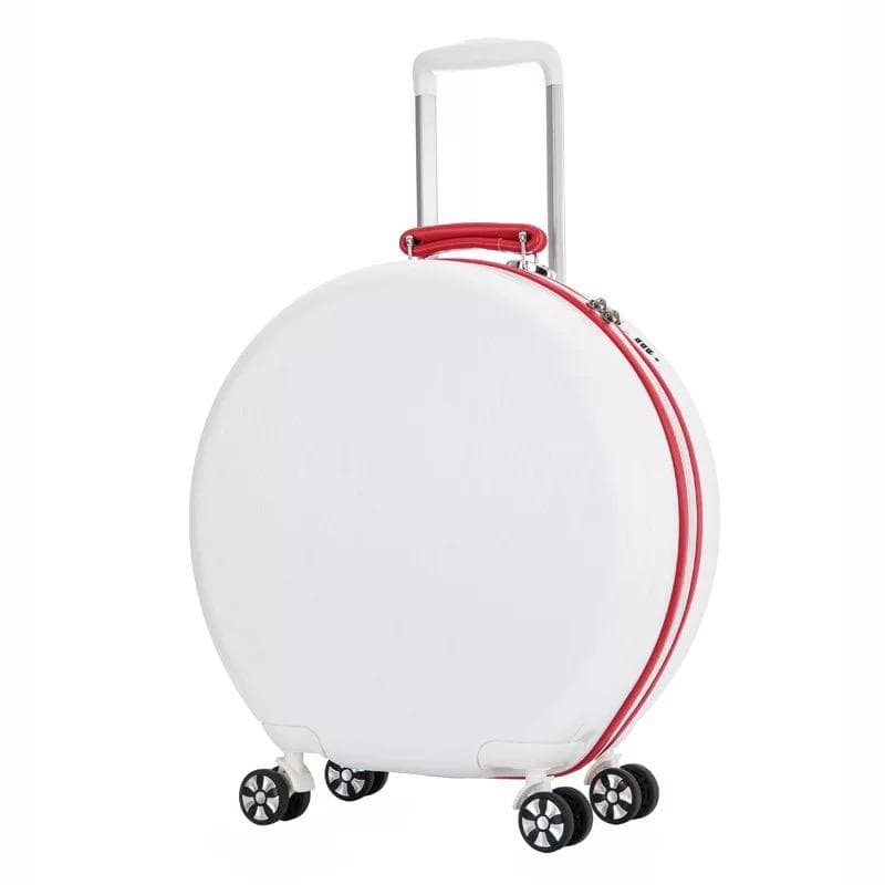 NOU Cărucior de 18 inch pentru bagaje de mână Valisă pe roți rotunjită, la modă, pentru copii, pentru călătorie, în cabina de rulare,