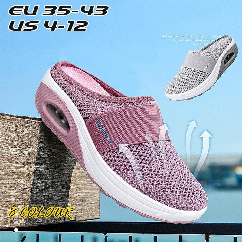 35-43 Sandale casual pentru femei Sandale cu platformă anti-alunecare Pantofi cu ochiuri din plasă respirabilă Papuci de mers în aer liber cm