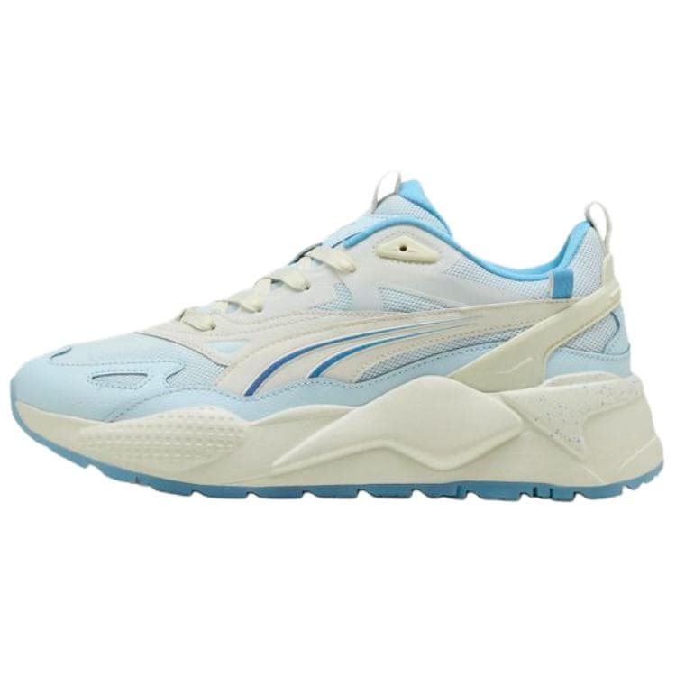Puma Rs-X Efekt Awe-Quatic Pantofi sport confortabili, moi, cu profil jos, pentru stil de viață, Unisex, Albi-Albaștri 404051-02 cm