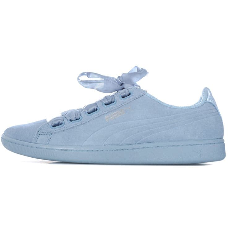 Puma Vikky Ribbon Satin Retro Pantofi Sport Casual Femei Pantofi Sport Albastru 366416-04 cm