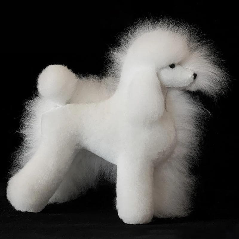 Model Câine de Pluș Păr Moale Tăiere de Practică Animal Umplut Păr Artificial Profesional Produse Petshop pentru Câini Accesorii Model