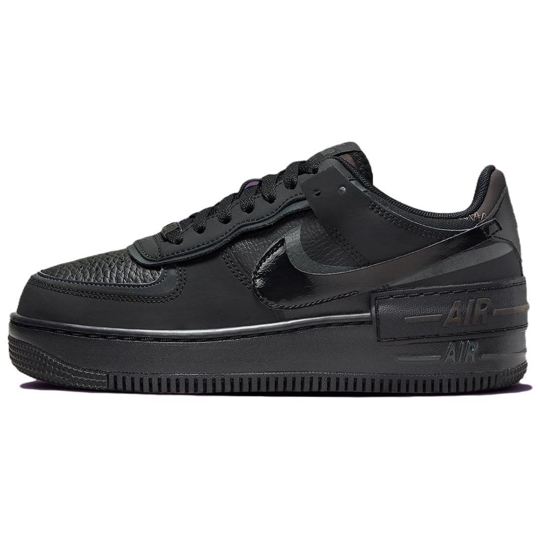 Adidași de damă Nike Air Force 1 Shadow Triple Black Antracit Maro-Catifea FB7582-001 cm