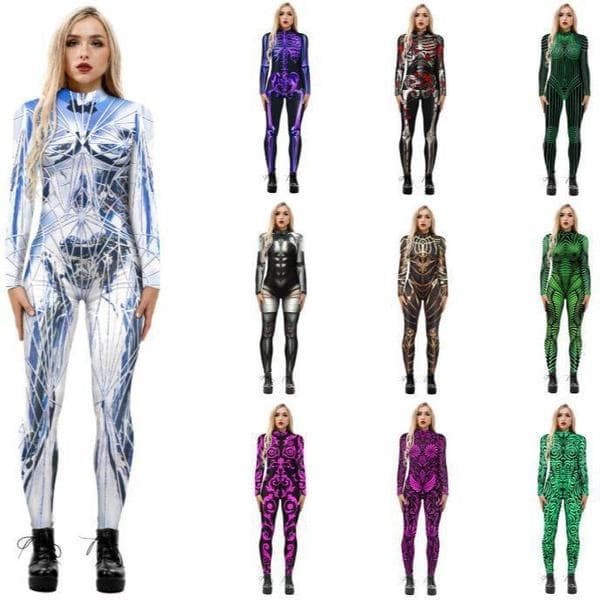 Salopetă Cosplay pentru femei Sexy 3D Print Salopetă costum futurist cm