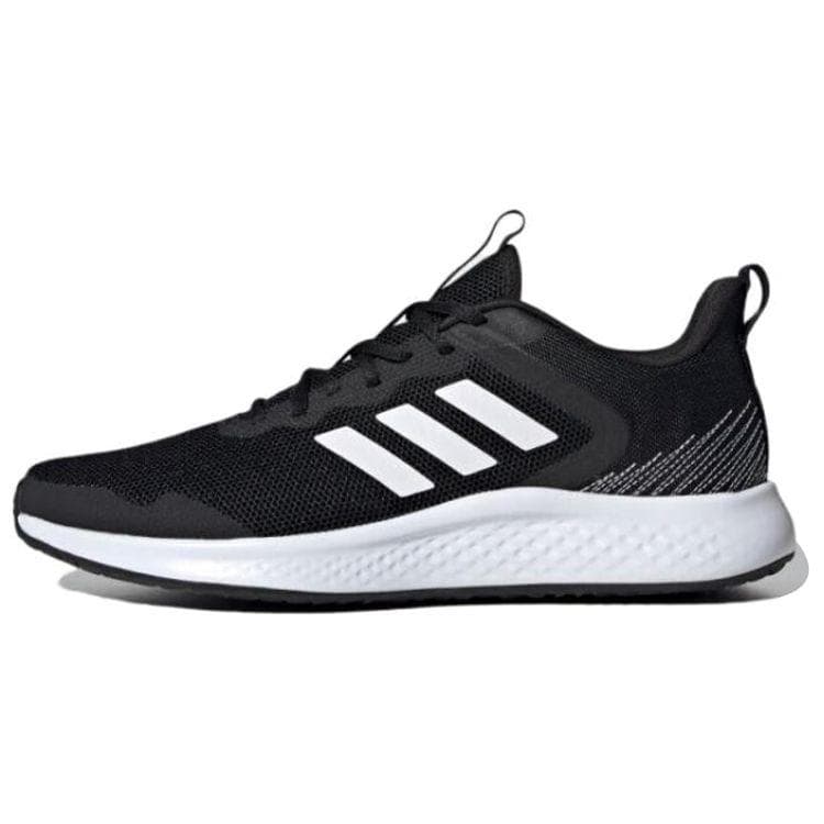 Adidas Fluidstreet Confortabile Versatile Plasă Echilibru Pantofi de Alergare Low-Top Adidași Bărbați Negru Alb IF8650 cm