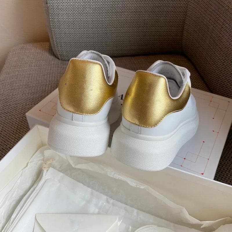 Pantofi de designer Mc quen Adidași cu platformă Adidași din piele Adidași Bărbați Femei Adidași Pantofi cu platformă din cauciuc cm culoare