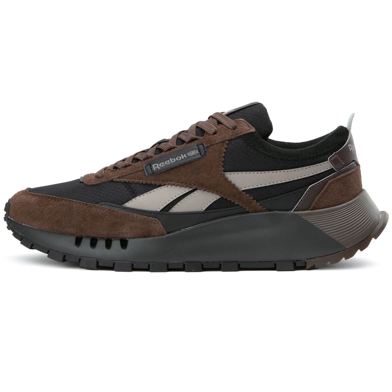 Reebok Cl Legacy W+ Pantofi de alergare confortabili casual cu talpă groasă, cu vârf jos, adidași unisex, maro negru 24FRC903U3-GBR cm