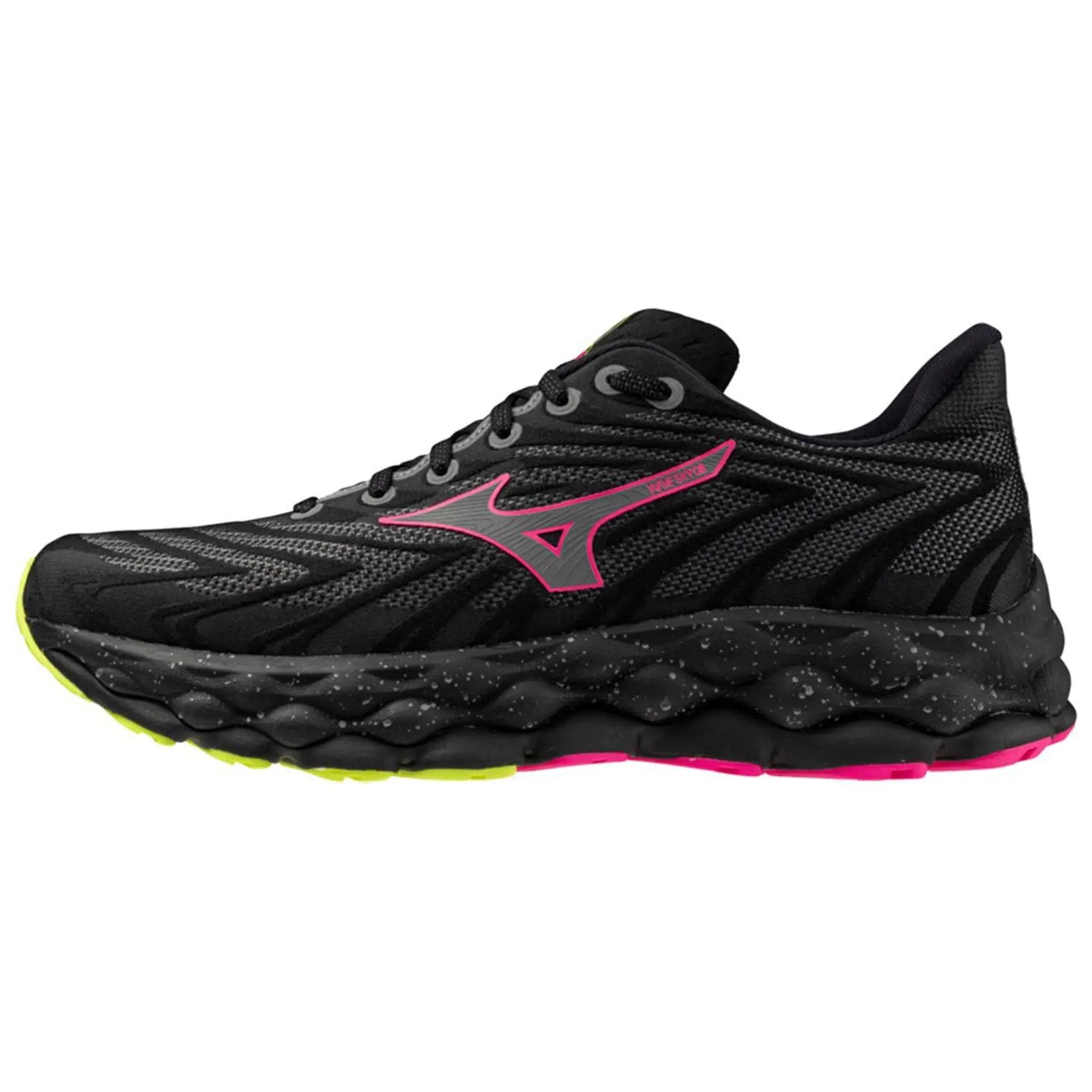 Adidași Unisex Mizuno Wave Sky 8 Negru Argintiu Roz Tetra J1GC240206 cm
