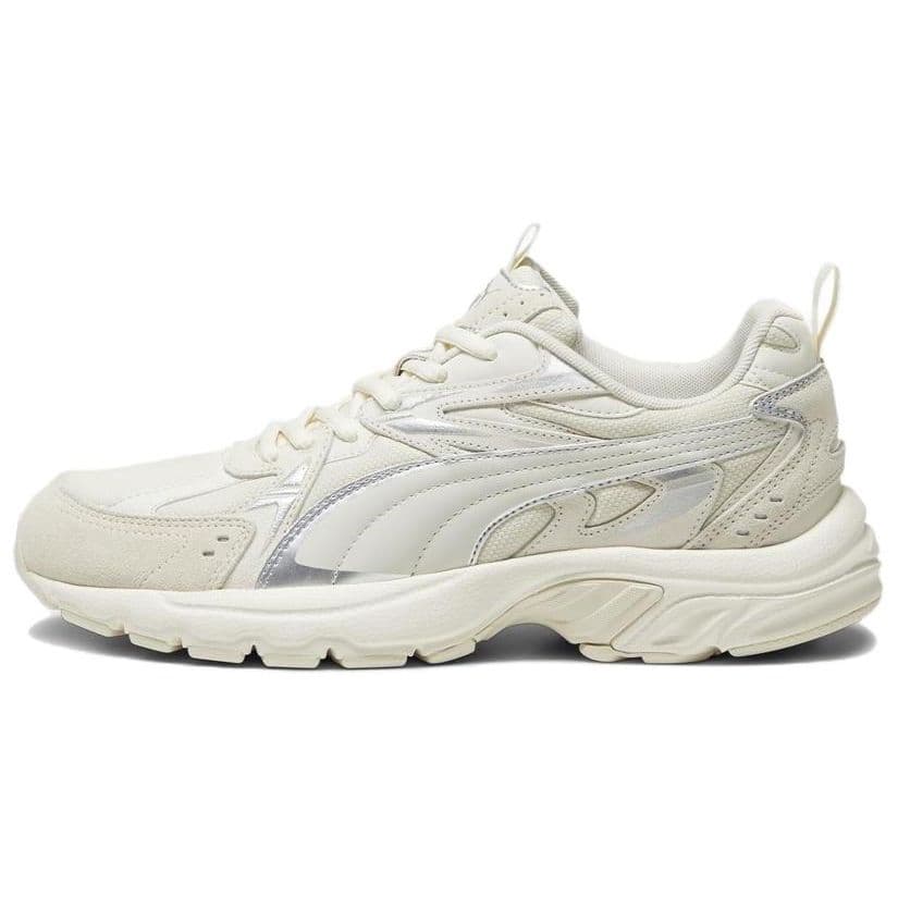 Puma Milenio Tech Suede Ivory Mat Adidași Unisex Crem Alpin-Zăpadă Gri Vapor 393489-03 cm