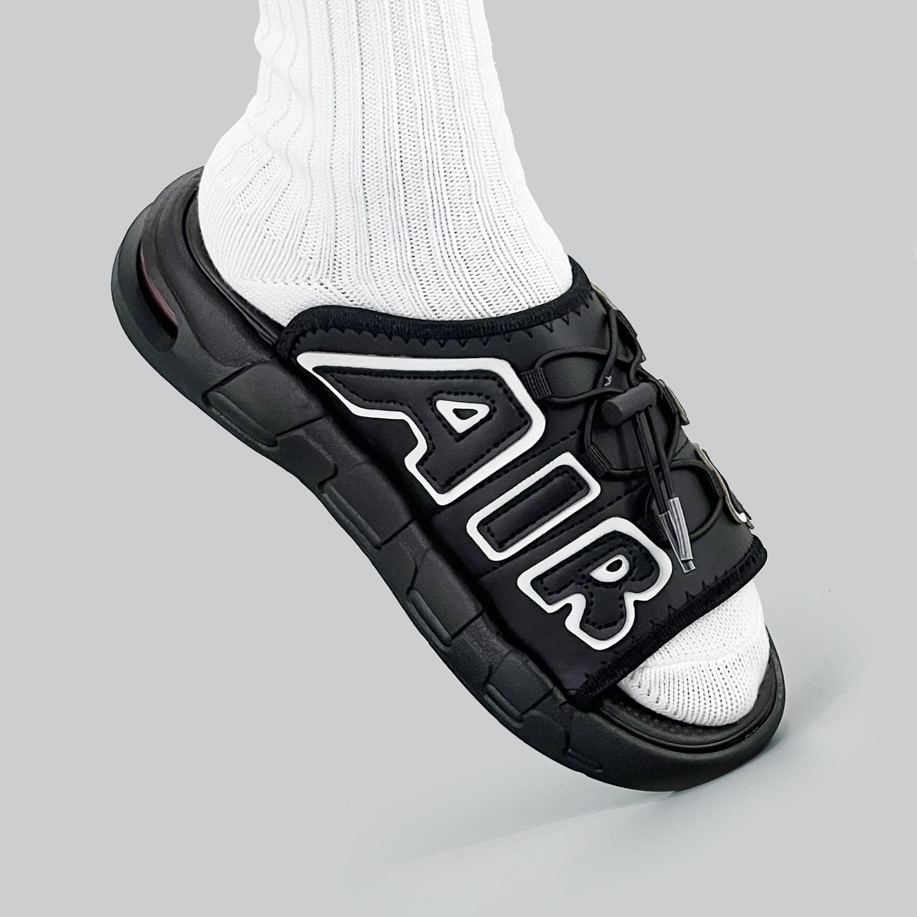 Mărimi noi 49 Sandale supradimensionate pentru bărbați Stil trendy graffiti Papuci sport casual pentru bărbați Sandale de exterior respirabile cu