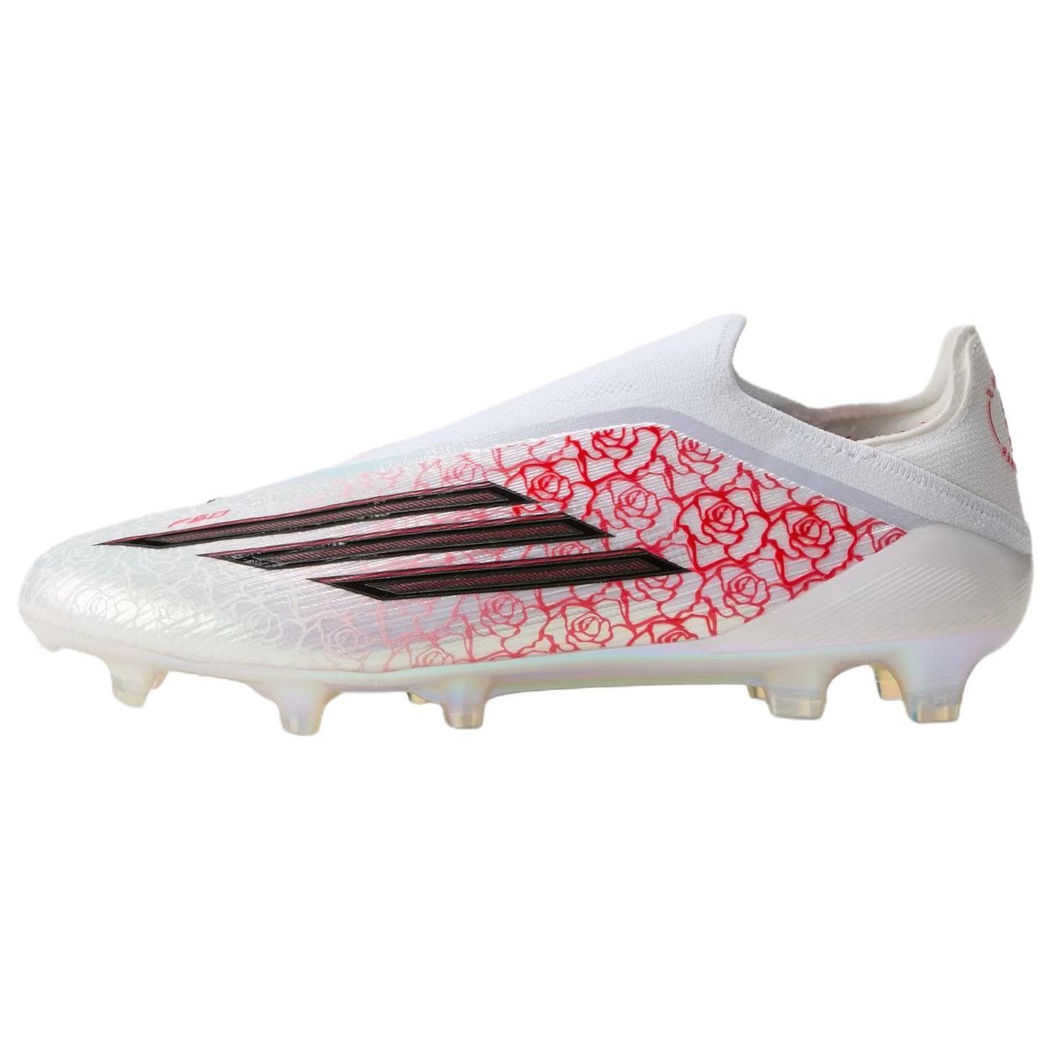 Lamine Yamal x adidas F50 Elite Fără Șireturi FG Cloud White Black Lucid Red Adidași Unisex Core-Black JR4441 cm