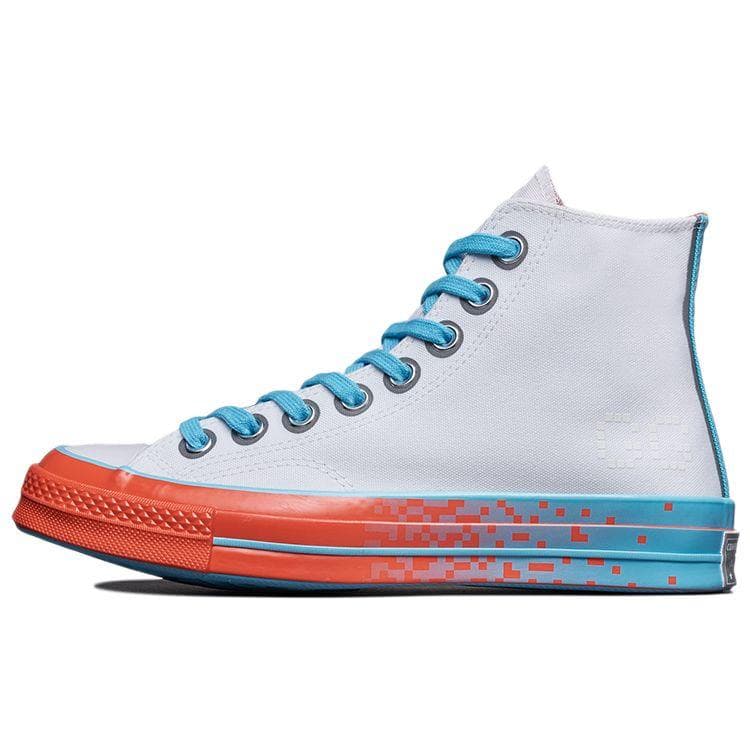 Converse Chuck Taylor All Star anii 1970 Trendy Confortabili Versatili Adidași Unisex cu Top Înalt din Pânză Albastru Alb Roșu-Cărămiziu
