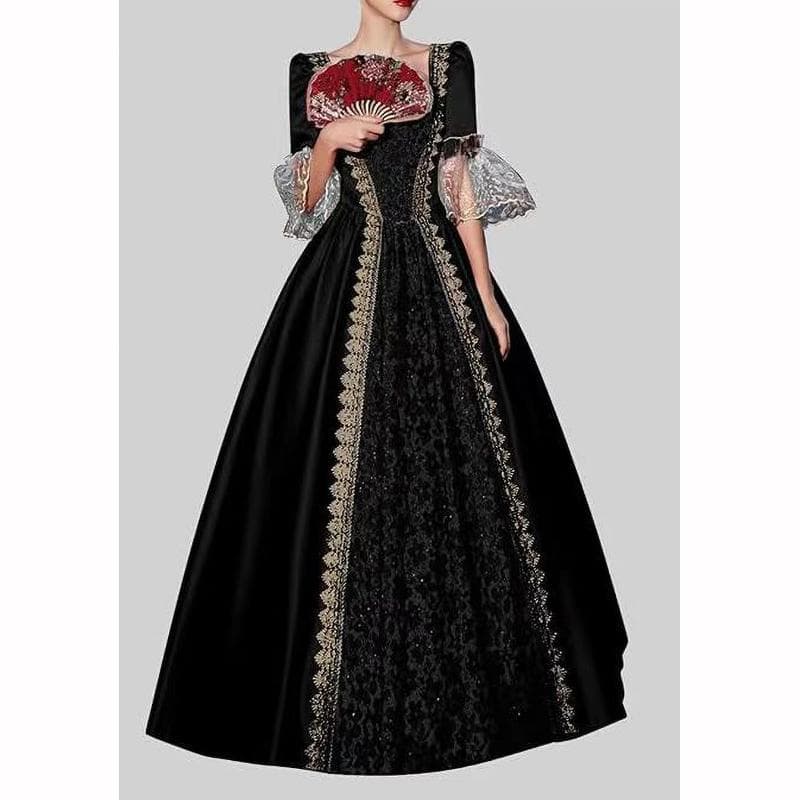 Rochie Europeană Americană Retro Medievală Renaștere Victoriană de Palat Costume de Scenă cm