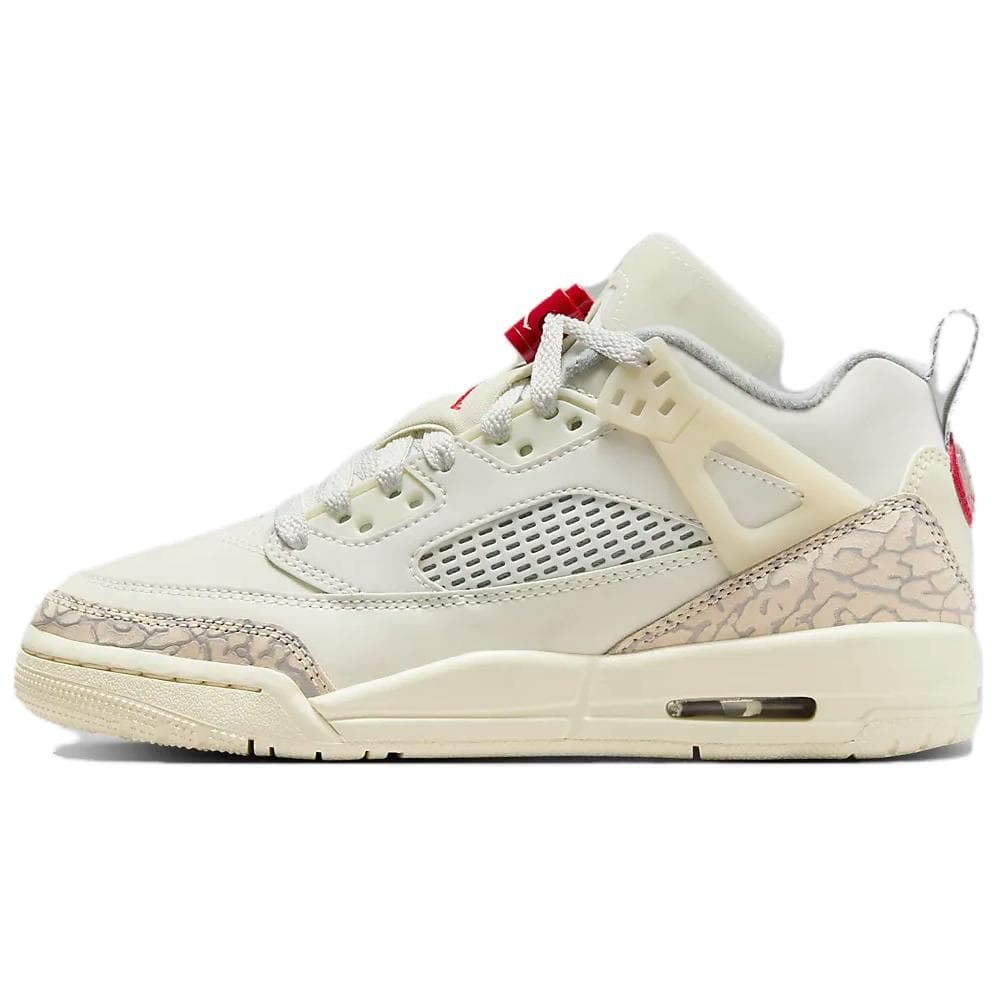 Adidași Air Jordan Spizike Low GS Lapte de Cocos Copii Cremă Pânză Roșu Universitar FQ3950-100 cm