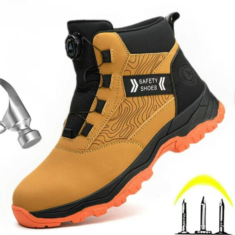 Pantofi de Siguranță pentru Bărbați Bocanci de Lucru Impermeabili Pantofi Sport Anti-Alunecare Rezistenți la Perforare Bocanci cu Vârf de Oțel