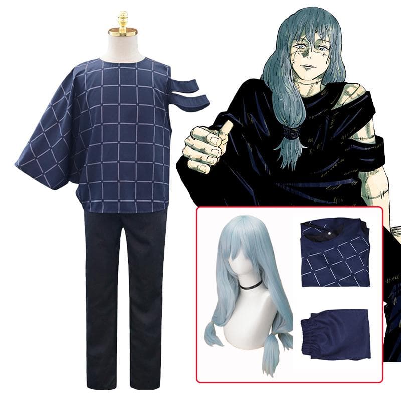 Costum Cosplay Mahito Anime Jujutsu Kaisen Costum de uniformă Cosplay Peruci pentru jocuri de rol Costum de Halloween pentru adulți Petrecere de