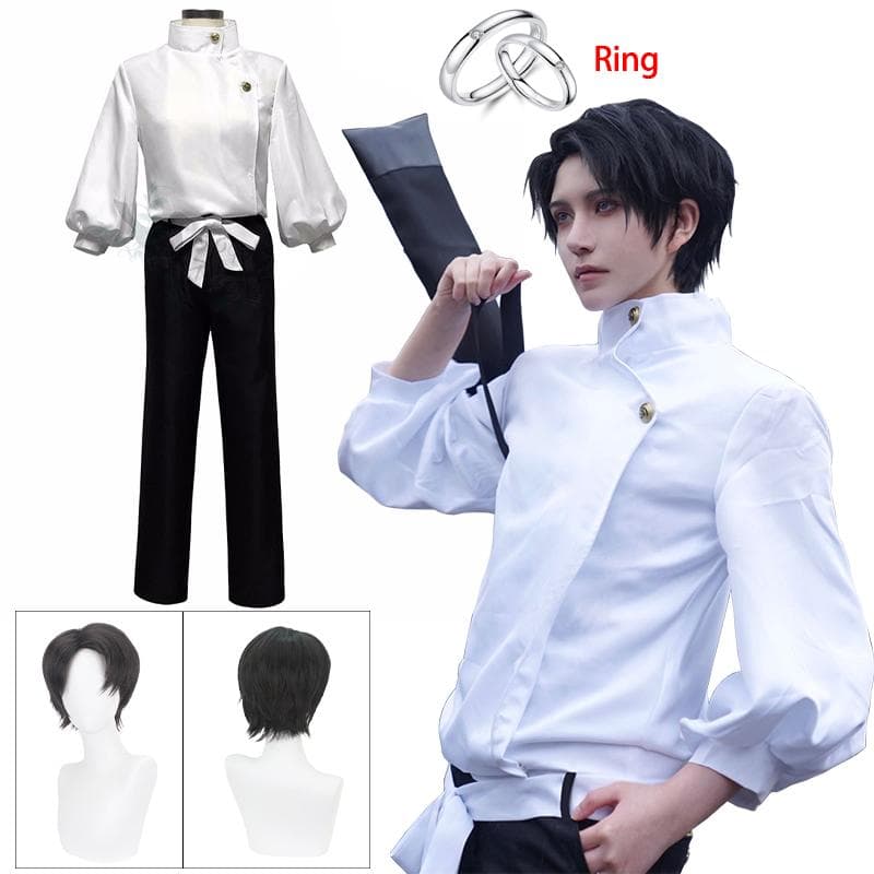 Okkotsu Yuta Cosplay Jujutsu Kaisen Okkotsu Yuta Costum Cosplay Uniforme Anime Perucă Costum Inel Costum Halloween Adult cm