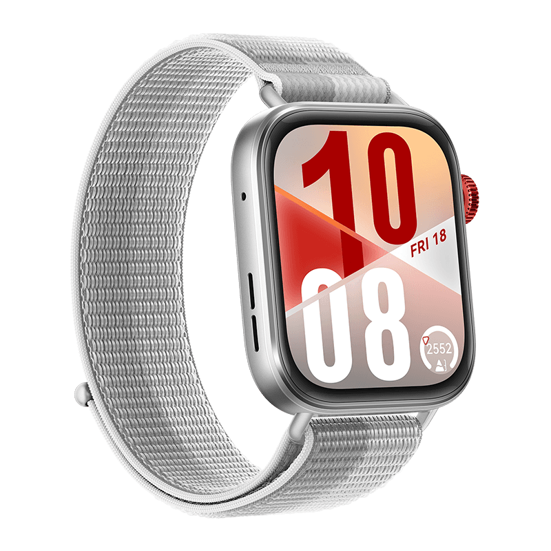 HUAWEI WATCH FIT 4 Silver Body with Silver Woven Strap