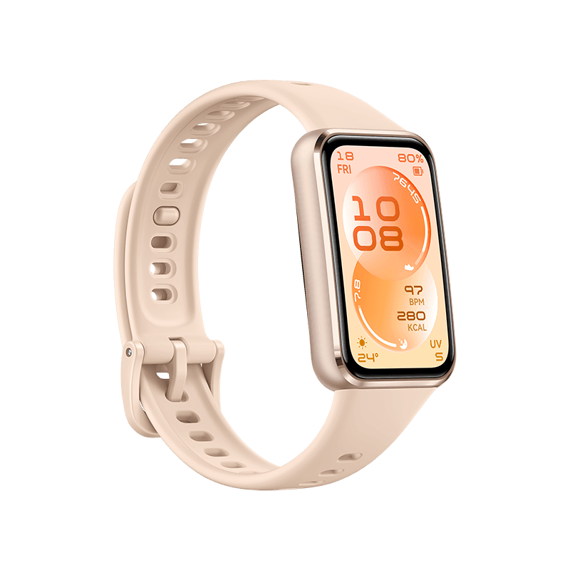 HUAWEI Band 11 Beige Beige Aluminum Alloy Case Beige Fluoroelastomer Strap