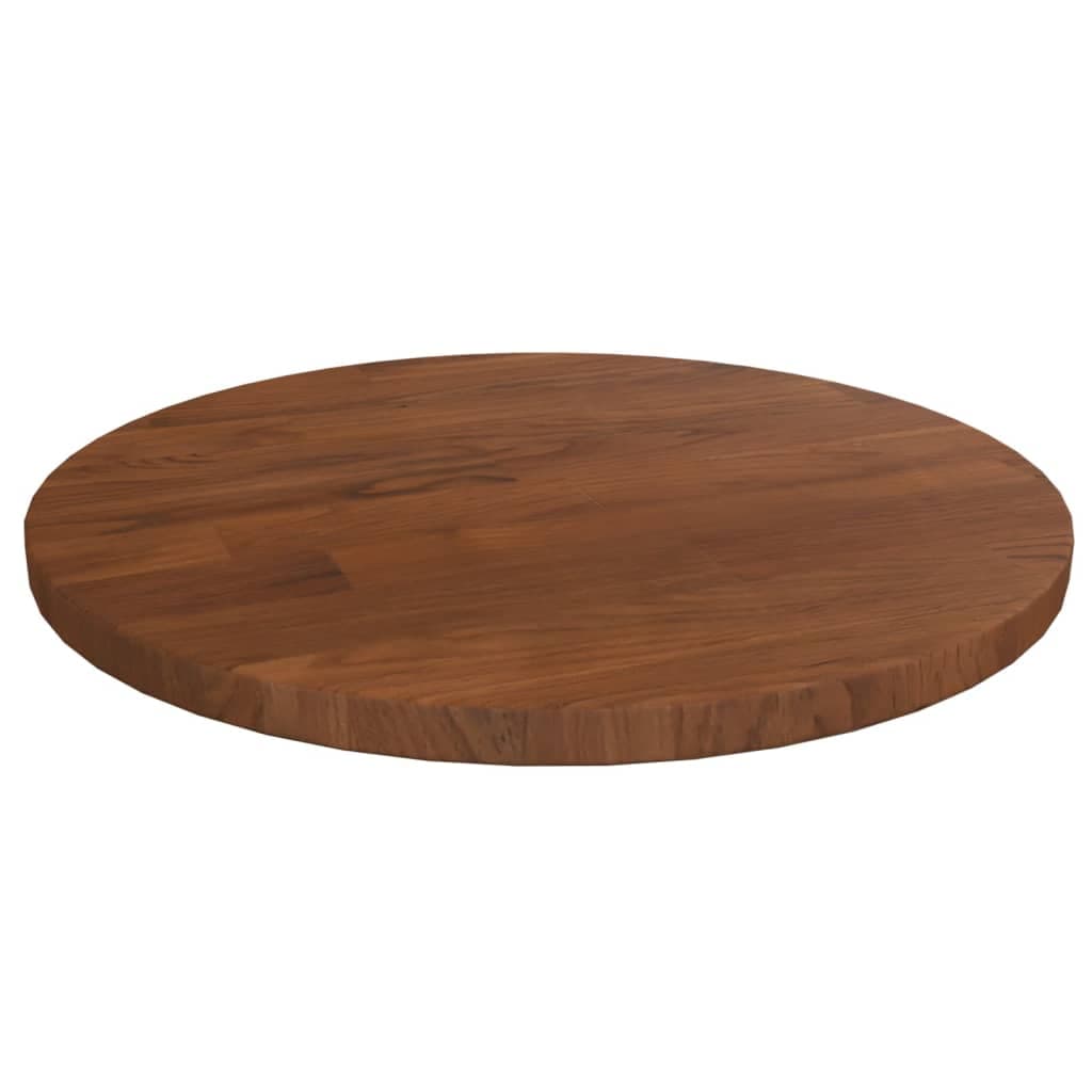 Blat de masa rotund maro inchis Ø30x1,5cm lemn stejar tratat