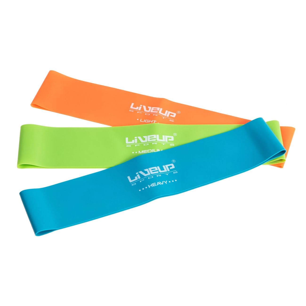 Set benzi de rezistenta, liveup, ls3650c, multicolor, 3 bucati, niveluri de rezistenta diferite