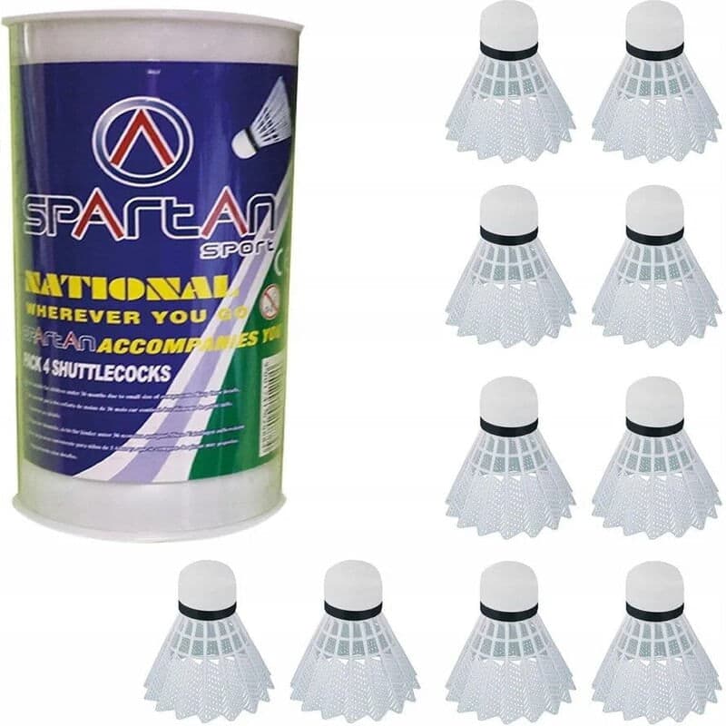Fluturasi badminton Spartan plastic - set 10 bucati
