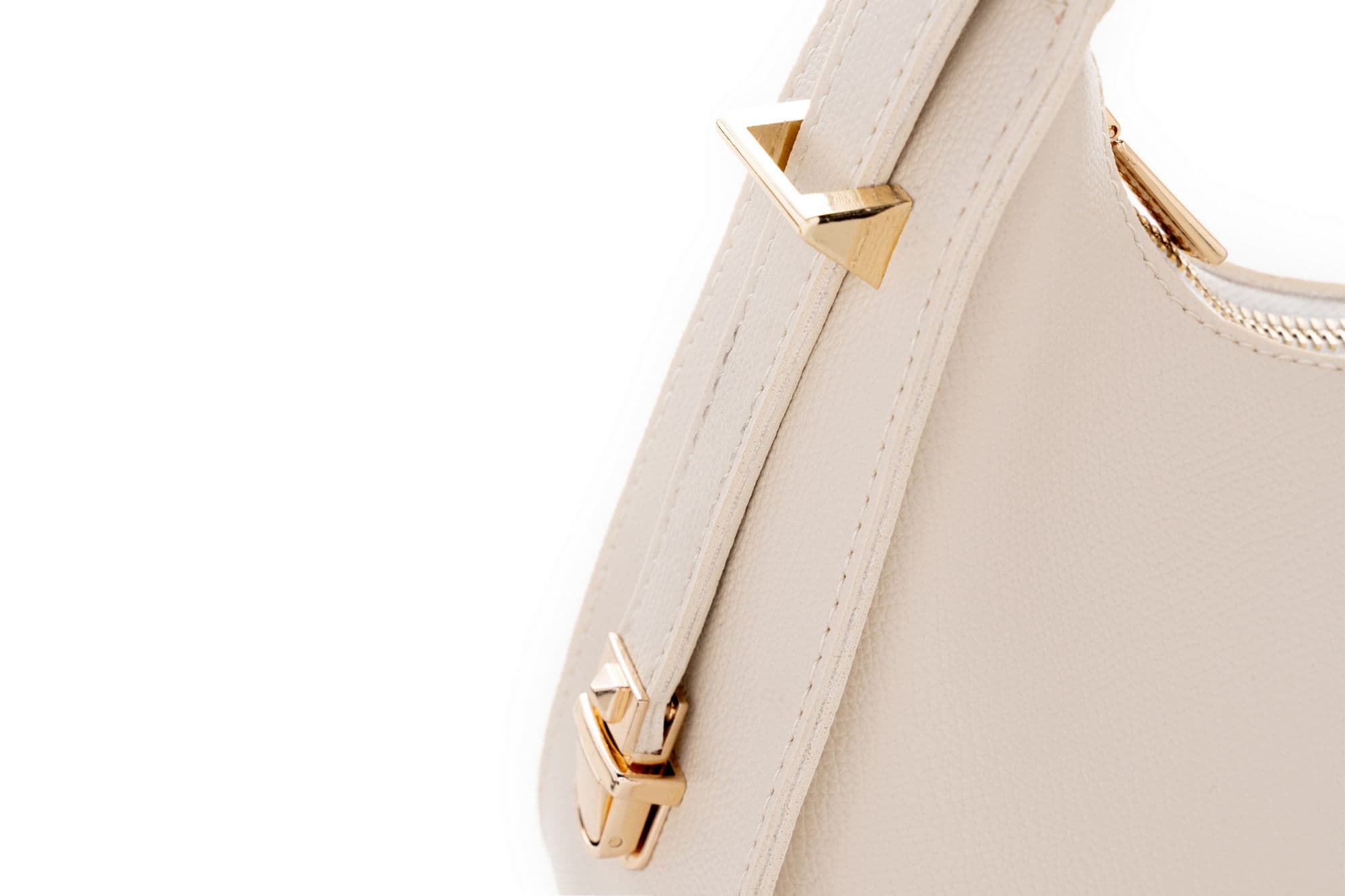Geanta de mana, Lucky Bees, crem, 28x8x20 cm, piele polivinilica