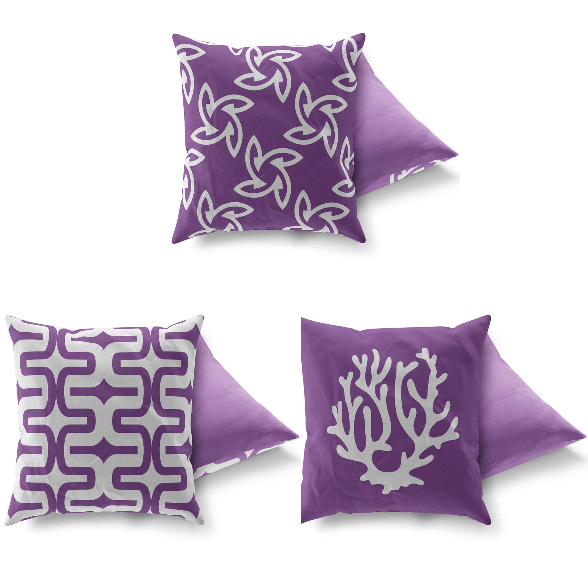 Set perne decorative, Aberto Design, multicolor, 43x43 cm, 50% bumbac, 50% poliester, 3 bucati, 417GRV0160