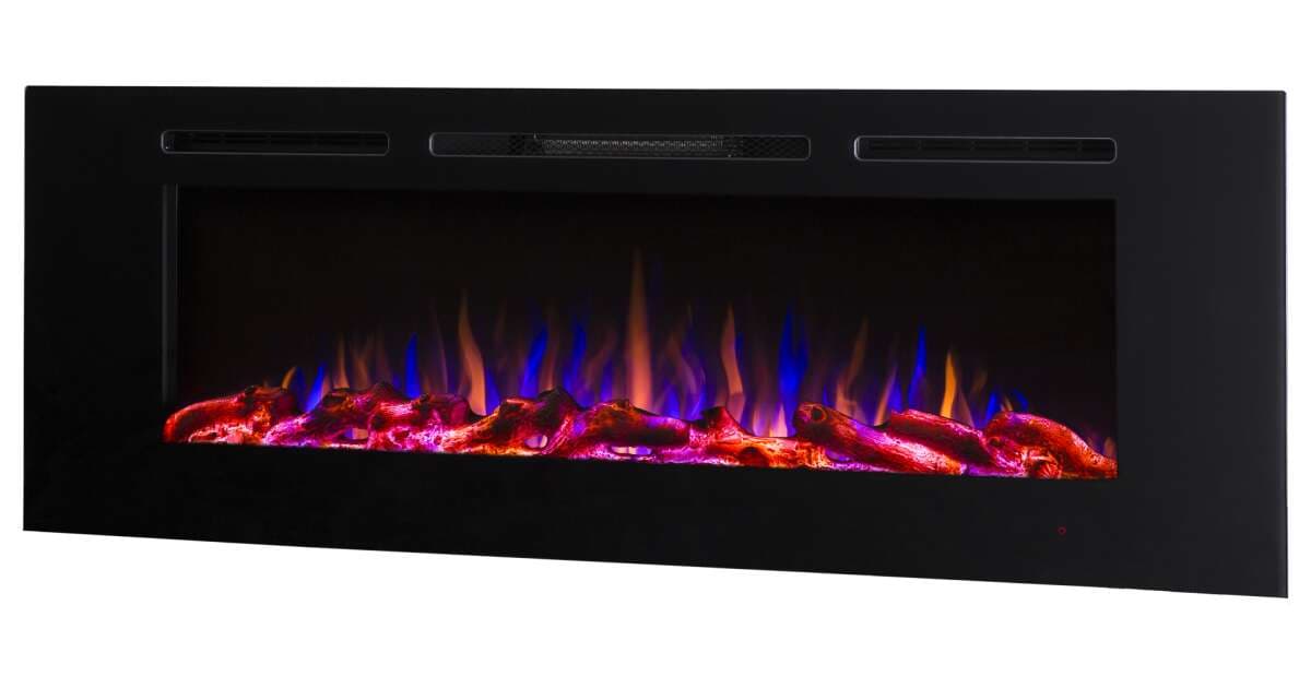Semineu electric de perete-incorporabil Hermes, 544x1280x140 mm, 1500W