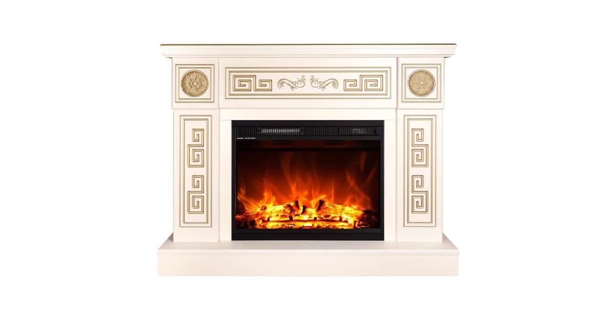 Semineu electric Latifa & Lorance color, Art Flame, 870x1100x300 mm, 1500W
