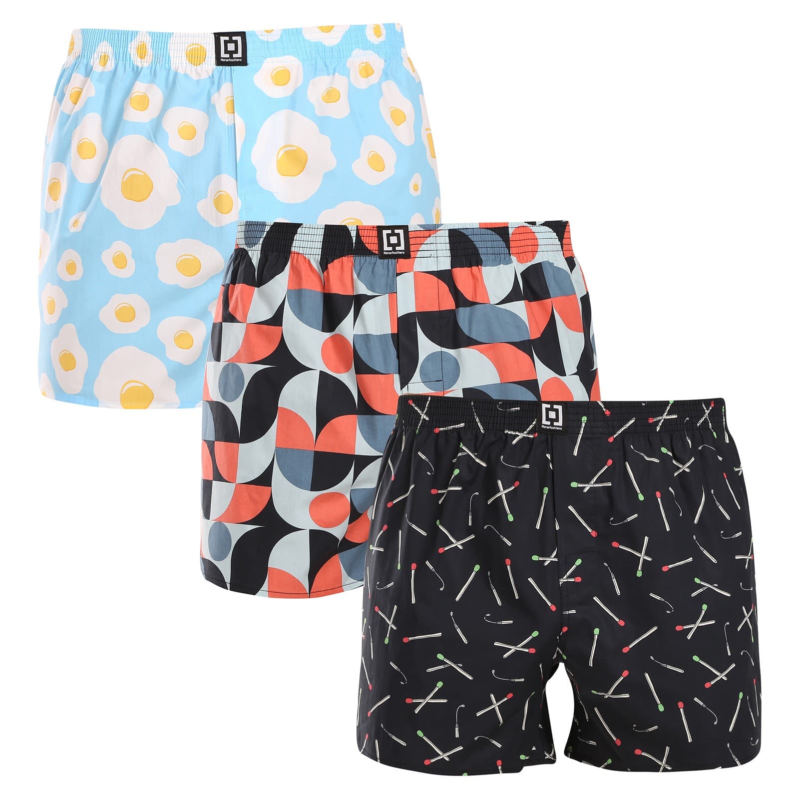 3PACK Horsefeathers Boxeri largi bărbați Manny Bundle 7 (AM165F) XXL