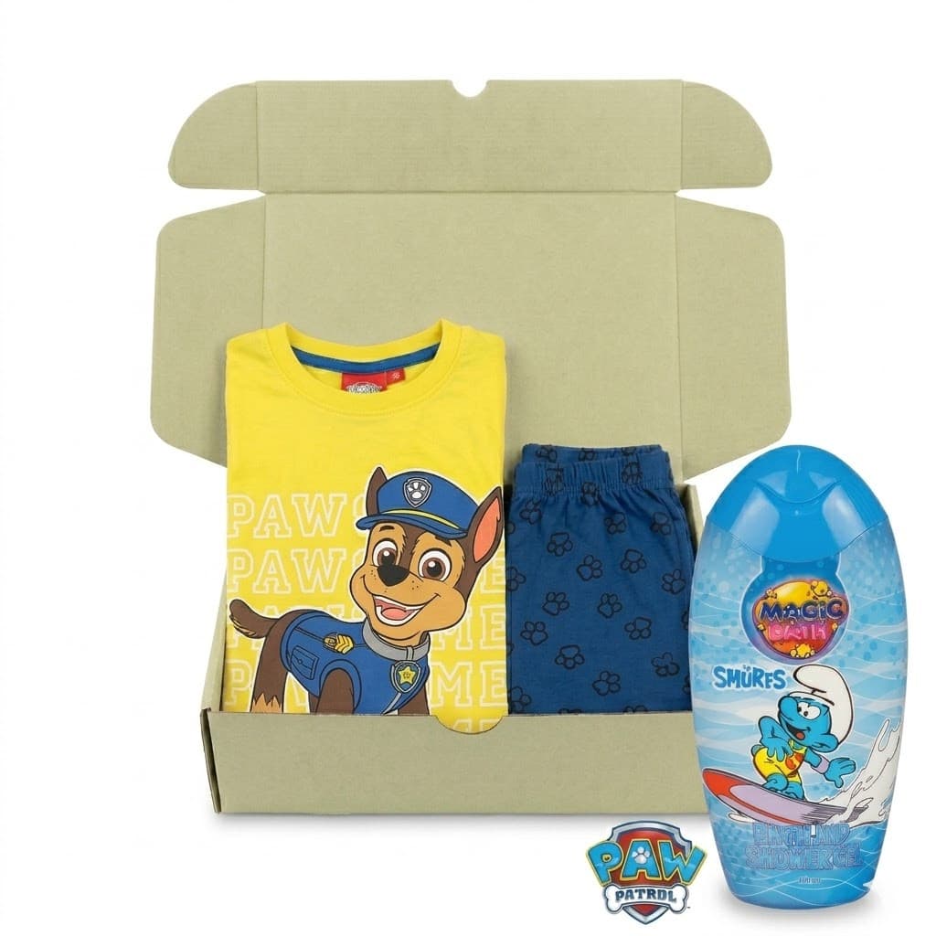 Set cadou pentru băieți pijama Paw Patrol și gel de duș Ștrumfii (2TAKJT3) 92