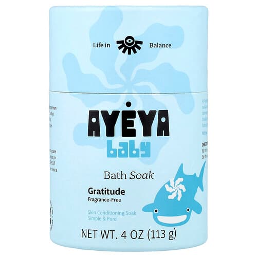 Ayeya, Baby, Bath Soak, Fragrance-Free, 113 g (4 oz)