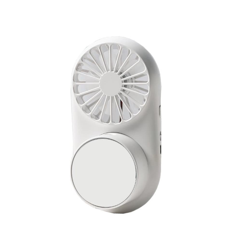 Mini ventilator portabil 3 in 1 Vitammy Dream Mist Mirror, functie de pulverizare fina, lampa cu oglinda integrata, snur pentru gat, incarcare USB,
