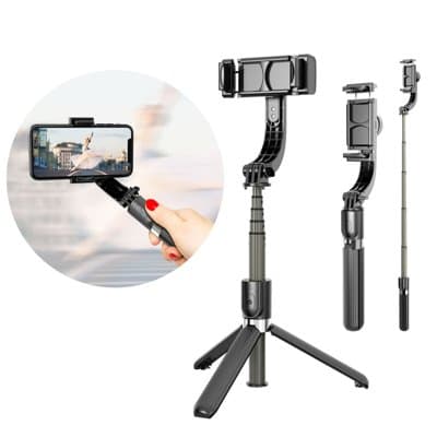 L03 selfie Bluetooth cu trepied negru