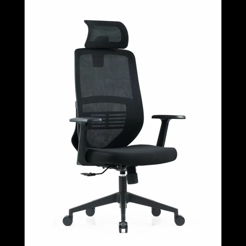 Scaun de birou ergonomic ComfortPro, suport lombar fix ,culoare negru, dimensiuni 670*685*1130-1210 mm